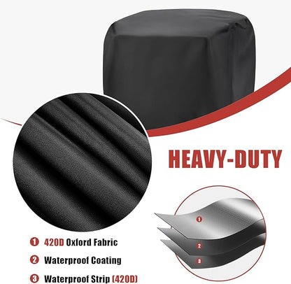 Pizza Oven Cover for CHEFMAN Indoor Pizza Oven,Waterproof 12in Pizza Oven Indoor Outdoor Covers - 19"L x 17"W x 11"H,Black