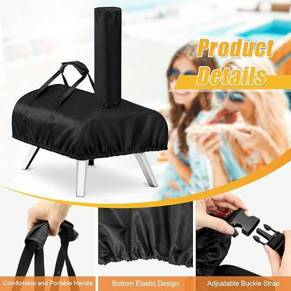 Pizza Oven Cover for BIG HORN and aidpiza 12,TwoPone Waterproof Pizza Oven Accessories Carry Cover for Outdoor