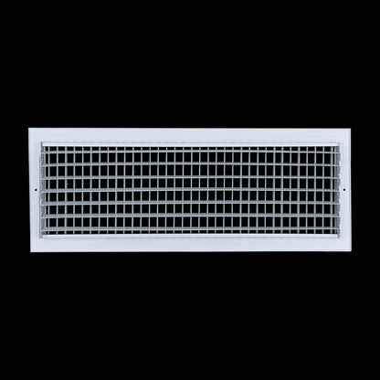 Fits 24x8 Duct Opening Steel Adjustable Air Supply Grille by Handua | Register Vent Cover Grill for Sidewall and Ceiling | White | Outer Dimensions: 25.75" X 9.75"