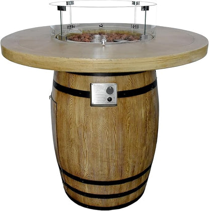 All Fire Table Pit Wind Screens and Stainless Steel Buner Lid from ELEMENTI | ELEMENTI Plus and MODENO (Wind Screens, Round 24.4" WS - 001)
