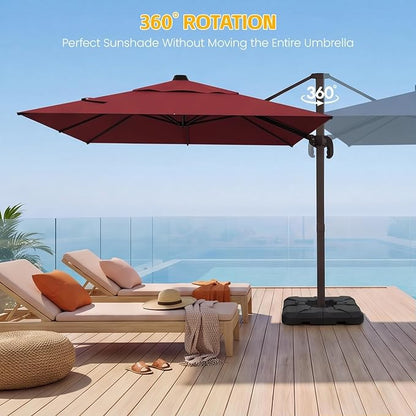 9x12 FT Patio Cantilever Umbrella - Image 5
