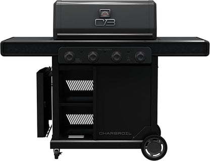 Charbroil Pro Series with Amplifire Infrared Technology 4-Burner Propane Gas Grill and Griddle Cabinet, Black - 463279224
