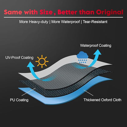 Zettum Fire Pit Cover Round 54 Inch - Outdoor Firepit Cover Heavy Duty & Waterproof, 600D Patio Fire Table Cover Large Gas Fire Pit Accessories Fade & Weather Resistant - 54 x 54 x 24 Inch