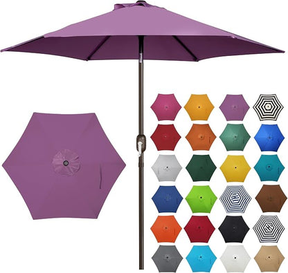 7.5 ft Patio Umbrella, Yard Umbrella, Outdoor Market Umbrella by Blissun