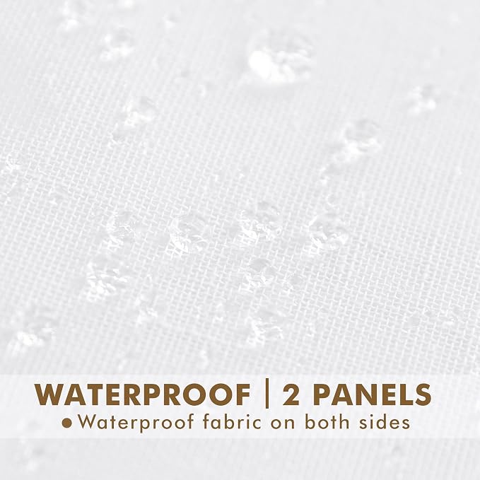 Semi Voile White Sheer Outdoor Curtains - Image 4