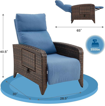 Upgraded Outdoor Recliner Chair, Reclining Patio Chairs - Image 2