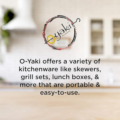 Copper Grill & Baking Mats Set of 2 - Non Stick Barbecue Grilling Mats - In Storage Case. Reusable - Easy to Clean & Dishwasher Safe Barbecue Grilling Mat with Heat Resistance up to 500°F by O-Yaki