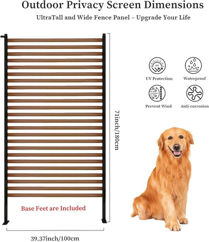 Outdoor Privacy Screens, 3.28FT X 6FT Decorative Privacy Fence Panels for Patio, Backyard and Garden