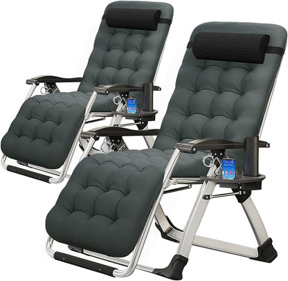 MOPHOTO Zero Gravity Chair, Outdoor Padded Lounge Chair by MOPHOTO