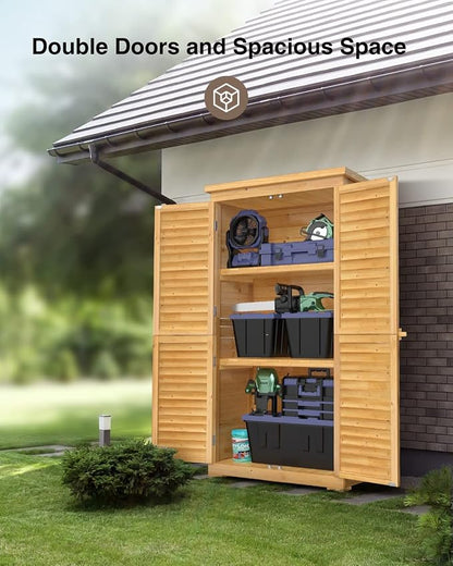 Bealife 63.2" Outdoor Storage Cabinet - Image 6