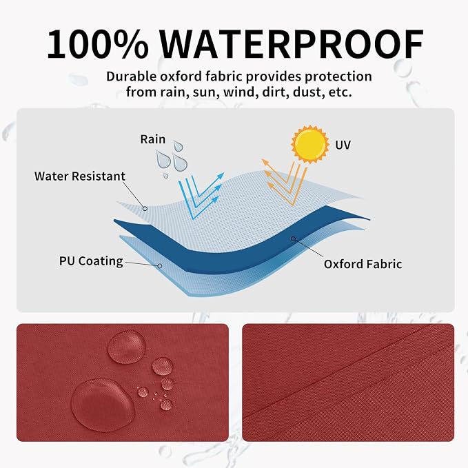 Easy-Going 100% Waterproof Outdoor Curtains 54x84 inch, Gazebo and Pergola 2 - Image 2