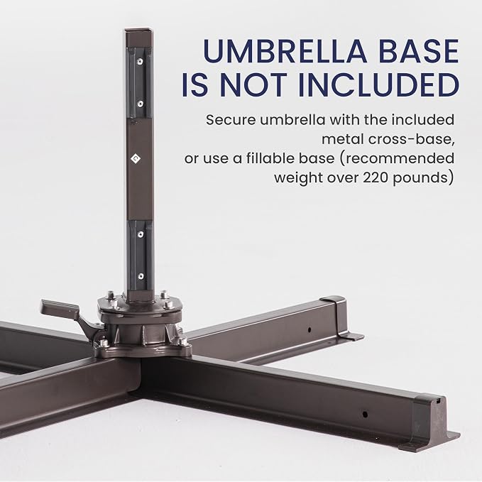 10x10 FT Outdoor Cantilever Patio Umbrella - Image 2