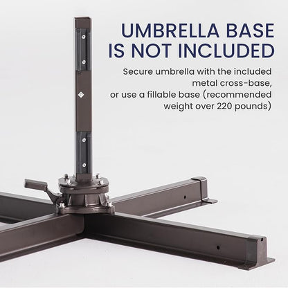 10x10 FT Outdoor Cantilever Patio Umbrella - Image 2