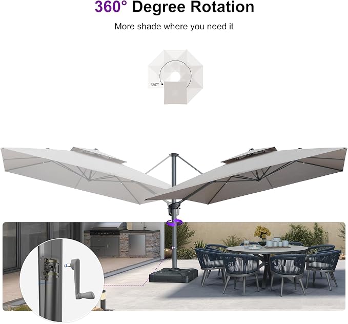 PURPLE LEAF Sunbrella Patio Outdoor Umbrella - Image 9
