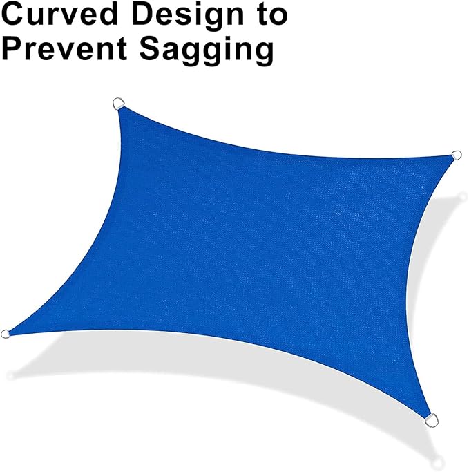 LOVE STORY 6.5' x 10' Rectangle Sun Shade Sail - Image 6