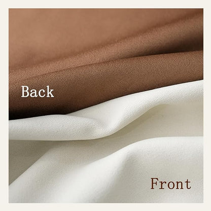 Table Cloth Rectangle Tables Decor 84''x60'' - Waterproof Plain Weave Fabric Table Cover, Wrinkle and Stain Resistant Tablecloth for Kitchen Dining Room Party - Cream