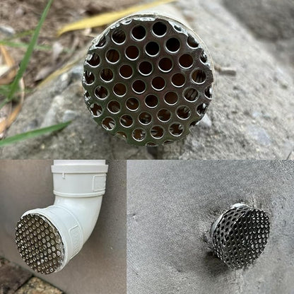 PVC Vent Termination Cap, 2.37" Furnace & Roof Vent Cover Stainless Steel, Conical PVC Fittings, for 2.07" to 2.37" Inner Diameter Vent Pipe, Air Intake, Air Exhaust and Water Drains Pipe