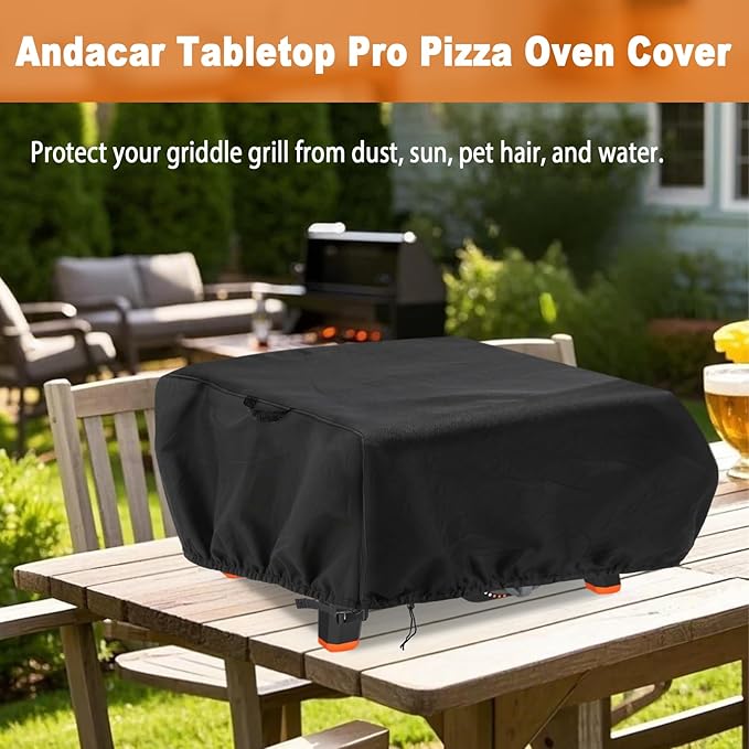 Pizza Oven Cover for Blackstone 2404 Leggero Tabletop Pro Pizza Oven Accessories, Heavy Duty Grill Cover for Blackstone Pizza Oven - 25" L×26" W×11" H
