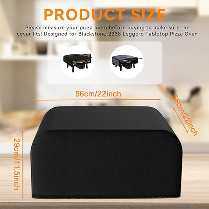 Outdoor Pizza Oven Cover, Waterproof Heavy Duty Dustproof Storage Cover, Tabletop Pizza Oven Accessories With Drawstrings & Waterproof Oxford Cloth For Camping Patio Picnic Garden Outdoor