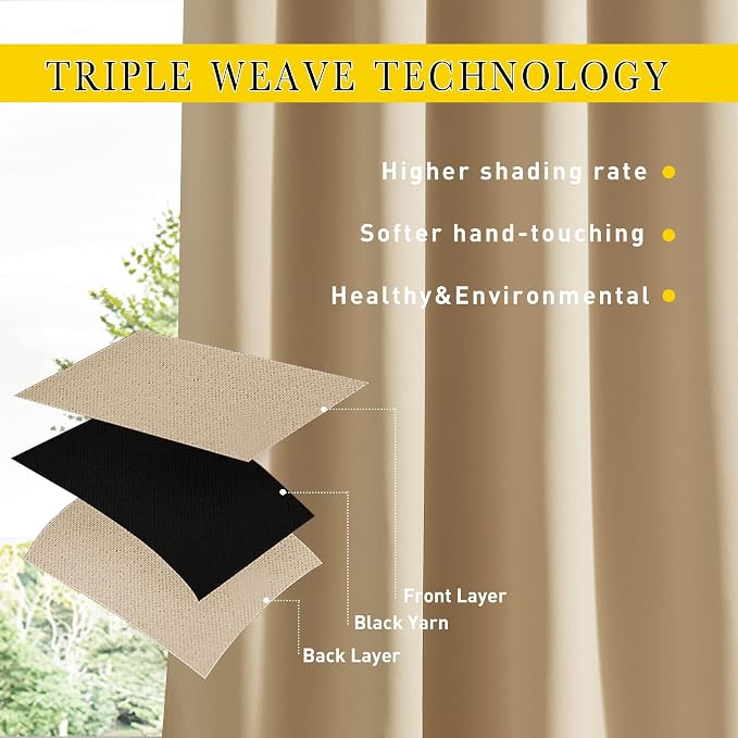 NICETOWN 2 PCs Waterproof Outdoor Curtains - Image 5