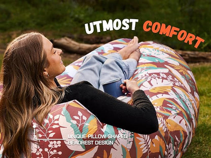WEKAPO Inflatable Sun Lounger, Air Sofa, Hammock, Portable, Waterproof and Leak-Proof, Ideal for Backyard, Beach, Travel, Camping, Picnics and Music Festivals