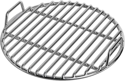 Stainless Steel Grill Grate, Extra Thick Round Cooking Grill Grates Replacement with Handle for Charcoal Smoker Campfire Picnic Outdoor Cooking, 14 Inch Stainless Steel Grate