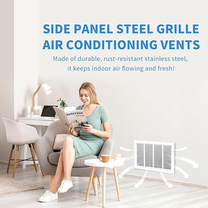 30x20 Return Air Grille [Duct Opening Size],Return Air Vent Cover for Wall Or Ceiling,Steel Return Air Filter Grilles Removable Face/Door for 1 Inch Filters (30"W x 20"H [Duct Opening])