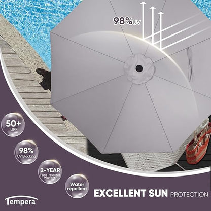 Tempera Patio Market Outdoor Table Umbrella - Image 2