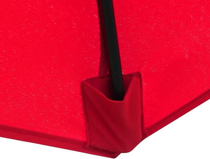 Sunnyglade 7.5' Patio Umbrella Outdoor Table Umbrella Tilt Crank Red | Market - Image 3