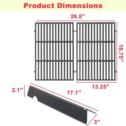 Genesis II 300 Grill Parts Kit for Weber Genesis II/LX GS4 300 Series Grills Genesis 2 E-325 E-310 E-330 E-315 S-310 S/E-335 SE-335 SE-310 Replacement Parts, 66095 Grill Grates 66032 Flavorizer Bars
