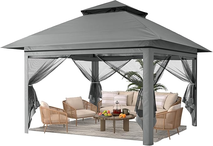 Driftalia 13x13 Pop Up Gazebo for Patio, Deck by Driftalia
