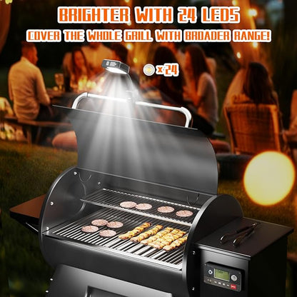 BBQ Grill Light Designed for Blackstone Griddle & Weber Grill - Smoker Grilling Accessories, Perfect Gifts for Men, Rechargeable Ultra-Bright BBQ Grill Lights for Grill (Christmas Gifts)