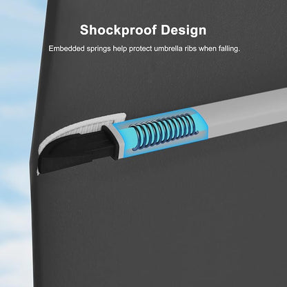 PURPLE LEAF Cantilever Patio Umbrellas 10' x 10' Square Double Top, 3-Yr - Image 8
