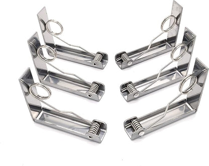 Tablecloth Clips, Set of 6 Extra Large Table Cover Cloth Clamps for Home Party & Picnic(Up to 2.4")