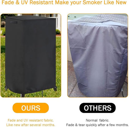 Smoker Cover Fit for Pit Boss 3-Series Gas Vertical Smoker, Waterproof Grill BBQ Cover Vertical Smoker Covers - 23" D x 22" W x 47" H