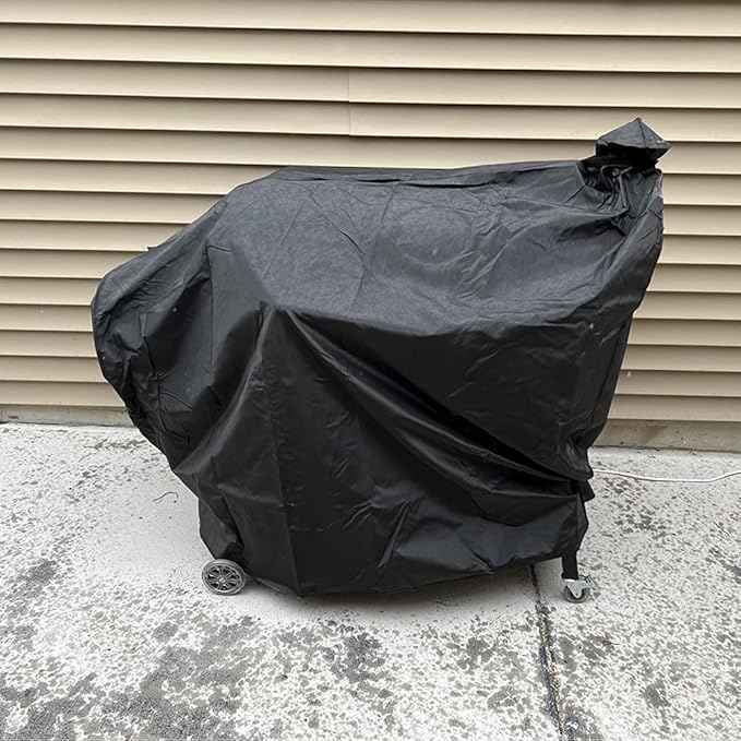 ZJYWSCH Grill Cover for RecTec Flagship 1100 1600 RT-700 RT-1250 RT-680 Wood Pellet Grill Smoker Outdoor Waterproof for Rec Tec 680 700 1250 1600 Pellet Grill Cover Heavy Duty
