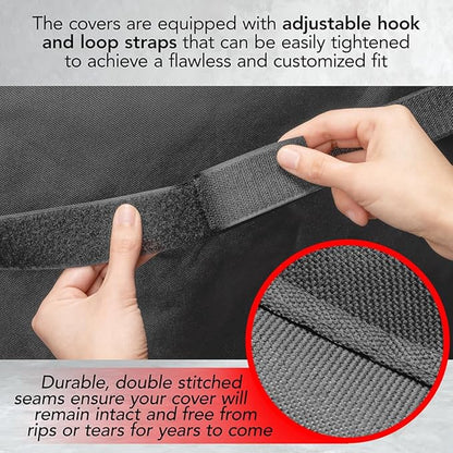 Heavy Duty BBQ Grill Cover for Outdoor Grill, 30 Inch – Waterproof, Weather Resistant, UV & Fade Resistant with Adjustable Straps – Gas Grill Cover for Weber, Charbroil, etc. Charcoal