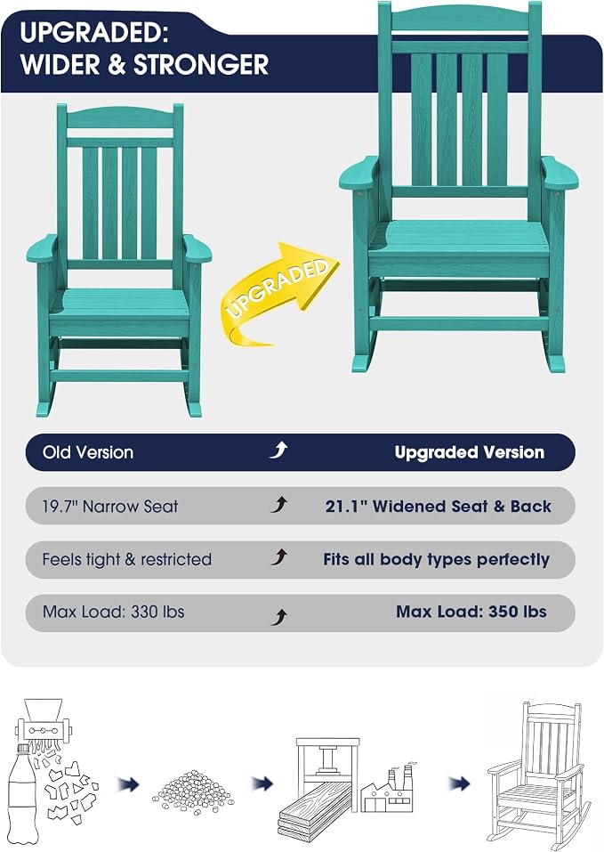 Oversized Outdoor Rocking Chair - Image 4