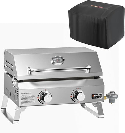 23.6" Grill Cover for Gas Stoves and Oven, Fits GS318 GS322, Waterproof BBQ Cover Suitable for Blackstone, Cuisnart, Pit Boss, Char-Broil, Monument and More, CV702