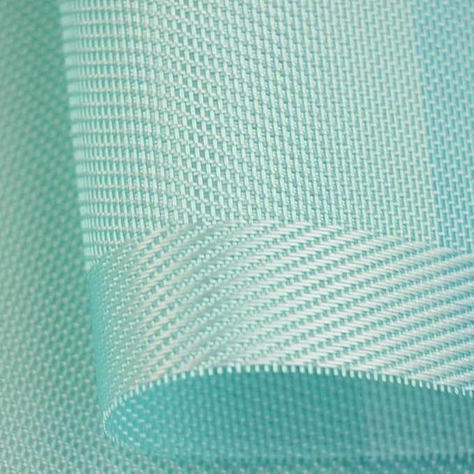 PIGCHCY Placemats 18 x12 inches Woven Vinyl Placemats for Dining Table,Washable Easy to Clean Table Mats Non Slip Placemats Set of 4 (Teal)
