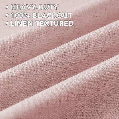 H.VERSAILTEX Linen Curtains 100% Blackout Curtains - Image 5