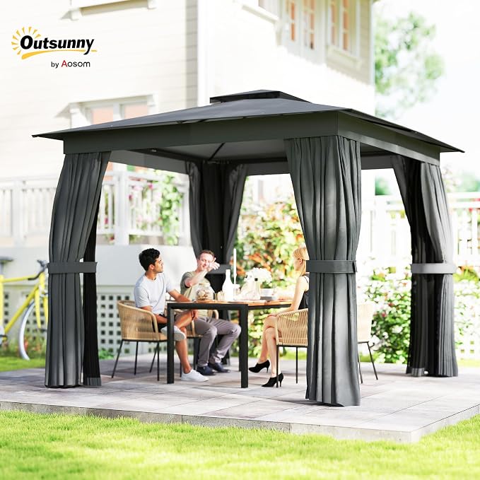 Outsunny 10' x 10' Outdoor Patio Gazebo - Image 2