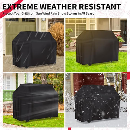 NEXCOVER Barbecue Gas Grill Cover - 70 Inch Waterproof Heavy Duty Outdoor BBQ Cover, Fade & Weather Resistant Upgraded Material for Weber, Brinkmann, Char Broil, Holland
