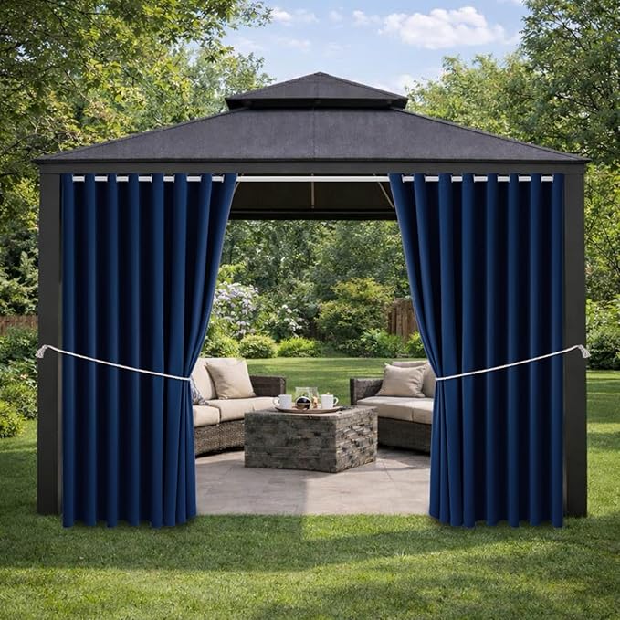 Waterproof Outdoor Curtain W105 x L108 by DivaenCamino