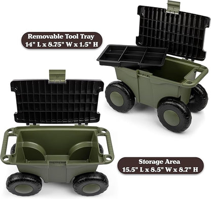 Pure Garden Rolling Garden Cart - Image 6