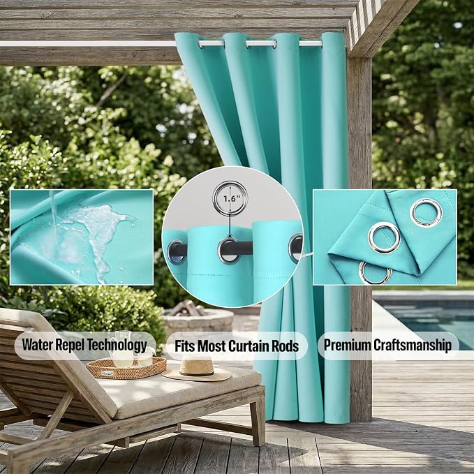 Waterproof Outdoor Curtain W105 x L108 - Image 5