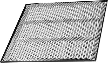 Repa Market 2-Pack 12x12 Inch Air Vent Cover/Black Galvanized Steel Louvered Grill Cover with Mesh Screen/Wall or Ceiling Vent/Durable Flush Mount HVAC Register for Indoor and Outdoor Ventilation