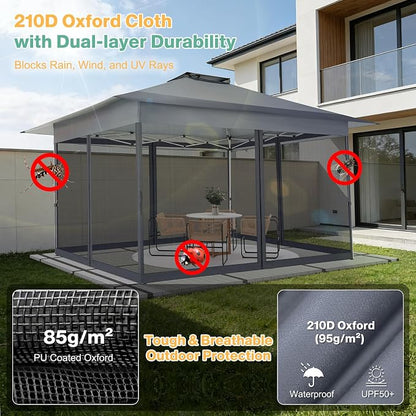 COBIZI 10x15 Pop up Canopy Gazebos on Clearance-Canopy Tent - Image 5