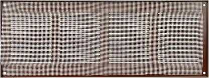 Repa Market Air Vent Cover 16x6 Inch (Outer Dimensions) Brown Galvanized Steel Louvered Grill Cover with Mesh Screen/Wall or Ceiling Vent/HVAC Register for Indoor and Outdoor Ventilation