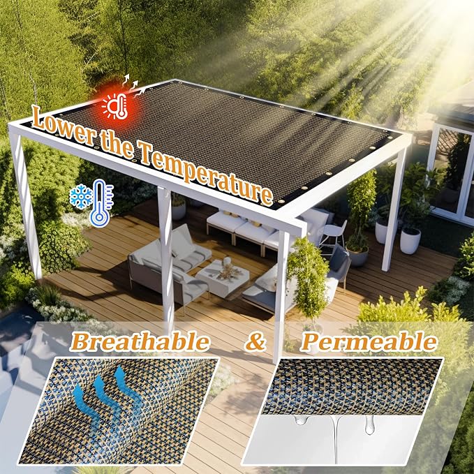 Shade&Beyond Customized Size 17' X 24' Shade Cloth - Image 2